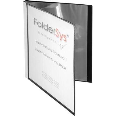 Foldersys, Mappe, Sichtbuch DIN A4, 10 Hüllen schwarz (A4) Foldersys, Mappe, Sichtbuch DIN A4, 10 Hüllen schwarz (A4)