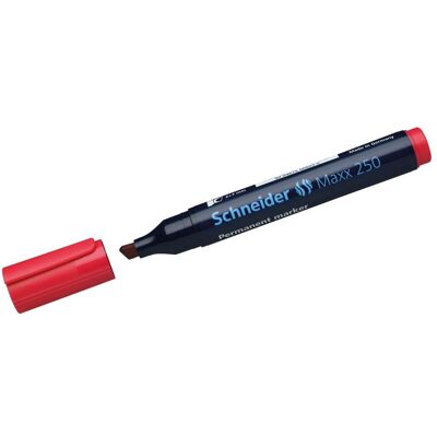 Schneider, Marker, Permanentmarker Maxx 250 Strichstärke: 2-7 mm Schreibfarbe: rot (1x) Schneider, Marker, Permanentmarker Maxx 250 Strichstärke: 2-7 mm Schreibfarbe: rot (1x)