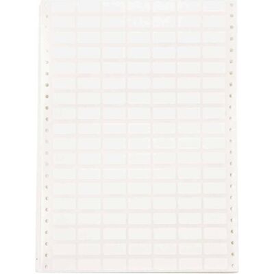 Brady, Etiketten, DAT-20-619-10, Polyester, matt, Weiss, 25,4 x 12,7mm, permanent, 7-bahnig, f. Nadeldrucker (1 Brady, Etiketten, DAT-20-619-10, Polyester, matt, Weiss, 25,4 x 12,7mm, permanent, 7-bahnig, f. Nadeldrucker (1