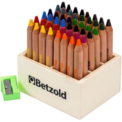 Betzold, Malstifte, Buntstifte, 48 Stück im Holzaufsteller, mit Spitzer (48x) Betzold, Malstifte, Buntstifte, 48 Stück im Holzaufsteller, mit Spitzer (48x)