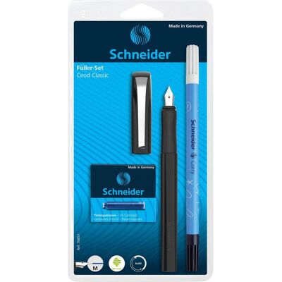 Magni, Schreibstifte, Füllerset Ceod Classic schwarz mit Tintenlöscher (1x) Magni, Schreibstifte, Füllerset Ceod Classic schwarz mit Tintenlöscher (1x)