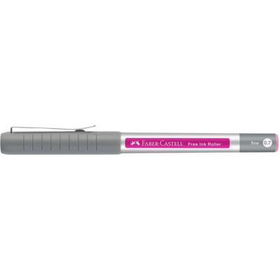 Faber-Castell, Schreibstifte, Free Ink Tintenroller grau 0,7 mm, Schreibfarbe: pink, 1 St. (1x) Faber-Castell, Schreibstifte, Free Ink Tintenroller grau 0,7 mm, Schreibfarbe: pink, 1 St. (1x)