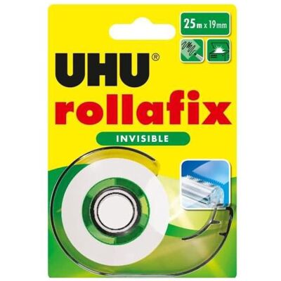 Magni, Klebebandabroller, UHU rollafix invisible Abroller + Nachfüllrolle, Infokarte Magni, Klebebandabroller, UHU rollafix invisible Abroller + Nachfüllrolle, Infokarte