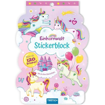 Magni, Sticker, Trötsch Stickerblock Einhornwelt (120 Sticker) Magni, Sticker, Trötsch Stickerblock Einhornwelt (120 Sticker)