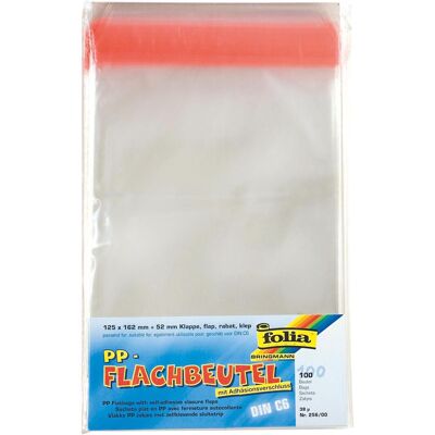 Folia, Verpackungsmaterial, 100 Druckverschlussbeutel Flachbeutel 38 my 12,5 x 16,2 cm (100 Stk.) Folia, Verpackungsmaterial, 100 Druckverschlussbeutel Flachbeutel 38 my 12,5 x 16,2 cm (100 Stk.)