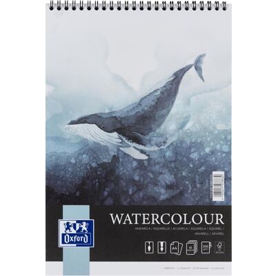 Oxford, Heft + Block, Aquarellblock (A4, Blanko, Weicher Einband) Oxford, Heft + Block, Aquarellblock (A4, Blanko, Weicher Einband)