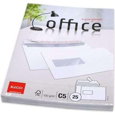 Elco, Briefumschlag, Couvert Fenster (C5, 25x) Elco, Briefumschlag, Couvert Fenster (C5, 25x)