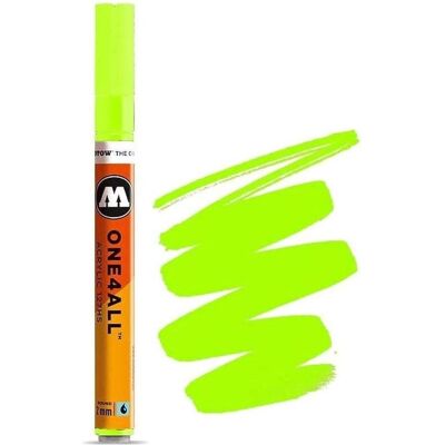 Molotow, Marker, Permanentmarker One4All 127 HS nachfüllbar 2mm neongrün fluorecent (1x) Molotow, Marker, Permanentmarker One4All 127 HS nachfüllbar 2mm neongrün fluorecent (1x)
