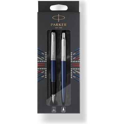 Parker Schreibstifte, JOTTER DuoSet Kugelschreiber & Füllfederhalter Royal Blue C.C. (M, blau) (2x) Parker Schreibstifte, JOTTER DuoSet Kugelschreiber & Füllfederhalter Royal Blue C.C. (M, blau) (2x)