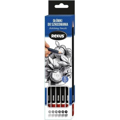Beniamin, Bleistift, Skizzierstifte 6 Stk (2B, 2H, 3B, B, H, HB, 6x) Beniamin, Bleistift, Skizzierstifte 6 Stk (2B, 2H, 3B, B, H, HB, 6x)