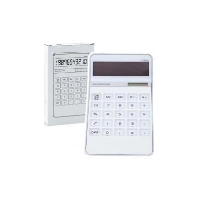 Lean Toys, Taschenrechner, Tischrechner Classic 10D 10-stellige Anzeige Solarweiss (Solarenergie) Lean Toys, Taschenrechner, Tischrechner Classic 10D 10-stellige Anzeige Solarweiss (Solarenergie)