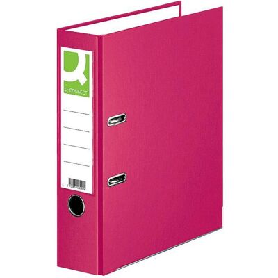 Q-Connect, Ordner, Ordner PP A4 80 mm pink (A4, 80 mm, 1 Stk.) Q-Connect, Ordner, Ordner PP A4 80 mm pink (A4, 80 mm, 1 Stk.)