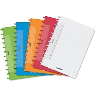 Adoc, Heft + Block, Notizbuch Colourlines Spiralbindung DIN A4 Kariert PP (Polypropylen) (A4, Kariert) Adoc, Heft + Block, Notizbuch Colourlines Spiralbindung DIN A4 Kariert PP (Polypropylen) (A4, Kariert)