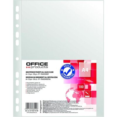 Office Products, Mappe, Prospekthüllen, pp, a4, kristall, 30 mic, 100 stück (100x) Office Products, Mappe, Prospekthüllen, pp, a4, kristall, 30 mic, 100 stück (100x)