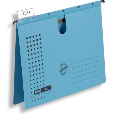 Elba, Mappe, Hängehefter chic ULTIMATE, DIN A4, blau kaufmännische Heftung, extrem widerstandsfähiger Canson- (A4, 1x) Elba, Mappe, Hängehefter chic ULTIMATE, DIN A4, blau kaufmännische Heftung, extrem widerstandsfähiger Canson- (A4, 1x)