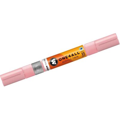 Molotow, Marker, Marqueur pour Maquettes - One4All Twin - Acrylique Rose Poudré Pastel - 1,5/4mm - -207 - 15 cm Molotow, Marker, Marqueur pour Maquettes - One4All Twin - Acrylique Rose Poudré Pastel - 1,5/4mm - -207 - 15 cm