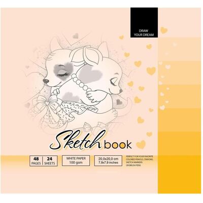 Fresh, Heft + Block, Skizzenbuch 200x200/48K 100g TW (20 x 20 cm) Fresh, Heft + Block, Skizzenbuch 200x200/48K 100g TW (20 x 20 cm)