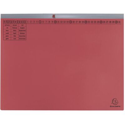 Exacompta, Mappe, 25 Hängehefter Exaflex Karton rot 1 x Amtsheftung (A4, 25x) Exacompta, Mappe, 25 Hängehefter Exaflex Karton rot 1 x Amtsheftung (A4, 25x)