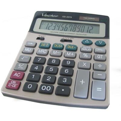Vector, Taschenrechner, Calculator (KAV CD-2372) (Batteriebetrieb) Vector, Taschenrechner, Calculator (KAV CD-2372) (Batteriebetrieb)