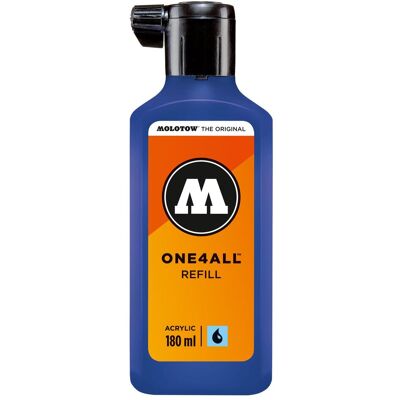 Molotow, Ersatzpatronen + Tintenfass, Nachfülltinte One4All für Permanentmarker 180ml echtblau (Blau, 180 ml) Molotow, Ersatzpatronen + Tintenfass, Nachfülltinte One4All für Permanentmarker 180ml echtblau (Blau, 180 ml)