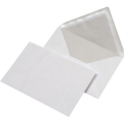 Mailmedia, Briefumschlag, Briefhüllen C6 oF/nk weiss 80g Seiden futter Packung 500 Stück (162 x 114 mm, 500x) Mailmedia, Briefumschlag, Briefhüllen C6 oF/nk weiss 80g Seiden futter Packung 500 Stück (162 x 114 mm, 500x)