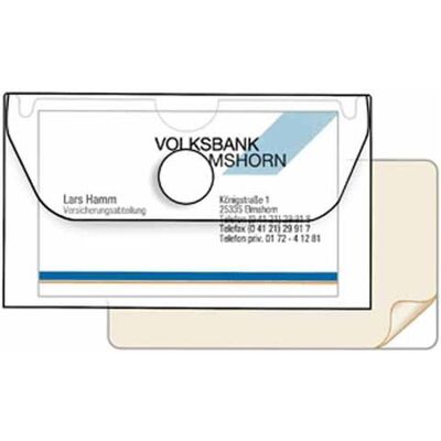 Veloflex, Kartenaufbewahrung, 2229000 - Visitenkartenetui, 100 x 60 mm, transparentes PP, für Visitenkarten oder USB-Stic Veloflex, Kartenaufbewahrung, 2229000 - Visitenkartenetui, 100 x 60 mm, transparentes PP, für Visitenkarten oder USB-Stic
