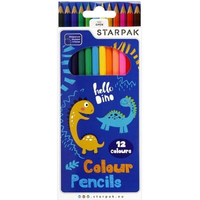 Starpak, Malstifte, Dino-Bleistifte 12 Farben (12x) Starpak, Malstifte, Dino-Bleistifte 12 Farben (12x)