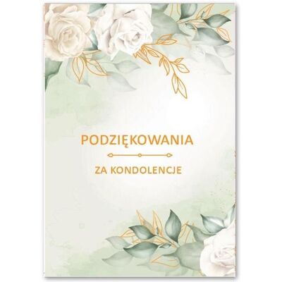 Teka, Grusskarte + Briefpapier, Dankeskarte für Beileid Teka, Grusskarte + Briefpapier, Dankeskarte für Beileid