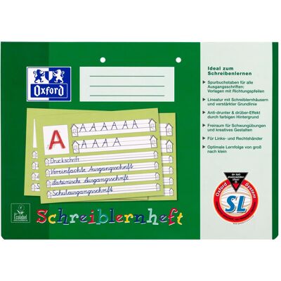 Oxford, Heft + Block, Schreiblernheft, A4 quer (A4) Oxford, Heft + Block, Schreiblernheft, A4 quer (A4)