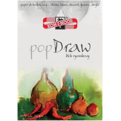 Koh-i-Noor, Heft + Block, Pop Draw Zeichenblock A4/30 Blatt 180g (A4, Blanko) Koh-i-Noor, Heft + Block, Pop Draw Zeichenblock A4/30 Blatt 180g (A4, Blanko)