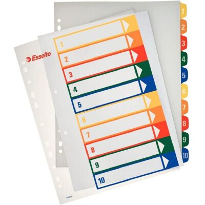 Esselte, Ordner Zubehör, Register Projekt PP A4+ Printb Esselte, Ordner Zubehör, Register Projekt PP A4+ Printb