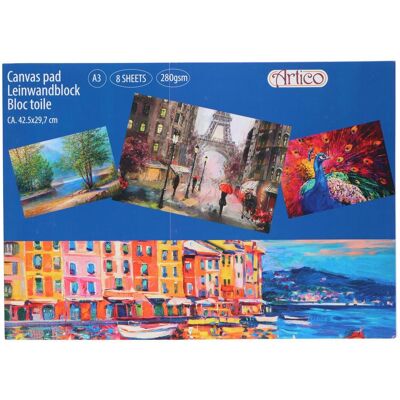 Artico, Heft + Block, Canvas Pad (A3, Blanko, Kein Einband) Artico, Heft + Block, Canvas Pad (A3, Blanko, Kein Einband)