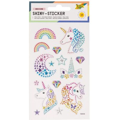 Folia, Sticker, Shiny-Sticker UNICORN, 10x16cm (1 Sticker) Folia, Sticker, Shiny-Sticker UNICORN, 10x16cm (1 Sticker)