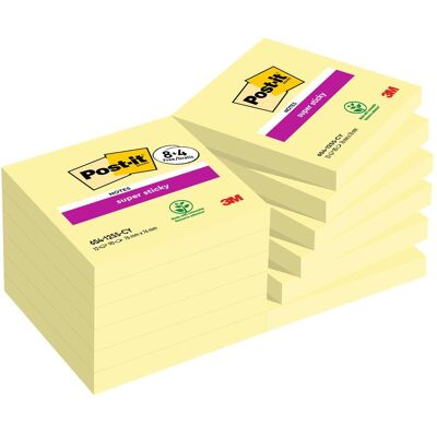 Post-it, Haftnotiz, Super Sticky 8 + 4 (76 x 76 mm) Post-it, Haftnotiz, Super Sticky 8 + 4 (76 x 76 mm)