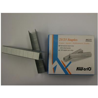 KW-Trio, Büroklammer, Heftklammern KWTrio 23/23 23mm 1000Stk. (1000x) KW-Trio, Büroklammer, Heftklammern KWTrio 23/23 23mm 1000Stk. (1000x)