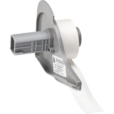 Brady, Etikettenrolle, M7C-375-422, Polyester, Weiss, glänzend, 9.53 mm x 15.24 m, permanent, Endlos Brady, Etikettenrolle, M7C-375-422, Polyester, Weiss, glänzend, 9.53 mm x 15.24 m, permanent, Endlos