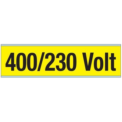 Brady, Etiketten, Kennzeichnungen für Leitungen und Stromspannung, 400 Volt, 230 V Brady, Etiketten, Kennzeichnungen für Leitungen und Stromspannung, 400 Volt, 230 V