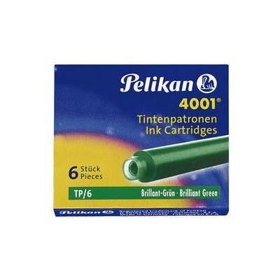 Pelikan Ersatzpatronen + Tintenfass, Tinte 4001 TP/6 (Grün) Pelikan Ersatzpatronen + Tintenfass, Tinte 4001 TP/6 (Grün)