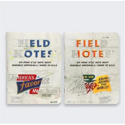 Field Notes, Haftnotiz, Notizen Der Chicago Look Kratka 2er-Pack Field Notes, Haftnotiz, Notizen Der Chicago Look Kratka 2er-Pack