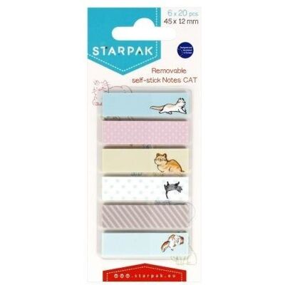 Starpak, Haftnotiz, Indexzunge 45x12mm 6x20K Kat.-Nr (45 x 12 mm) Starpak, Haftnotiz, Indexzunge 45x12mm 6x20K Kat.-Nr (45 x 12 mm)