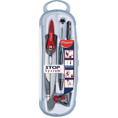 Maped Compass Stop System 5 pcs set (196101), Zirkel, Grau, Mehrfarbig Maped Compass Stop System 5 pcs set (196101), Zirkel, Grau, Mehrfarbig