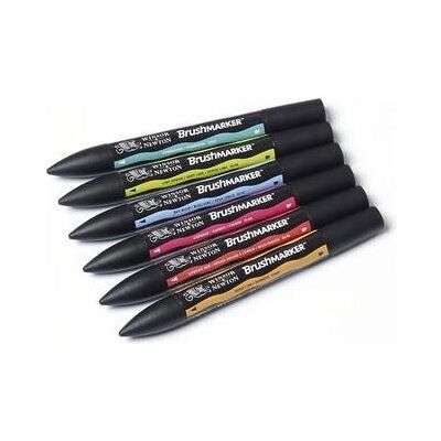 Winsor & Newton, Marker, Brushmarker 6 Mid Tones (6x) Winsor & Newton, Marker, Brushmarker 6 Mid Tones (6x)