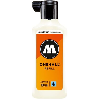 Molotow, Ersatzpatronen + Tintenfass, Nachfülltinte One4All für Permanentmarker 180ml naturweiss (Weiss, 180 ml) Molotow, Ersatzpatronen + Tintenfass, Nachfülltinte One4All für Permanentmarker 180ml naturweiss (Weiss, 180 ml)