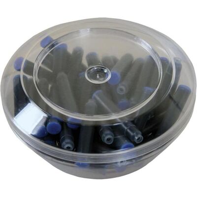 Cresco, Ersatzpatronen + Tintenfass, Blaue Stiftpatronen, 50 Stück (Blau, 50 Stk.) Cresco, Ersatzpatronen + Tintenfass, Blaue Stiftpatronen, 50 Stück (Blau, 50 Stk.)