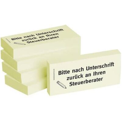Bizstix, Haftnotiz, Notiz 'Steuerberater' 75x35mm (35 x 75 mm) Bizstix, Haftnotiz, Notiz 'Steuerberater' 75x35mm (35 x 75 mm)