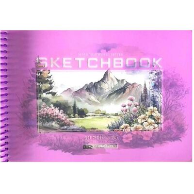 NoName, Heft + Block, Skizzenbuch A5/40K, glatt, rund, Berge FRESH (A5) NoName, Heft + Block, Skizzenbuch A5/40K, glatt, rund, Berge FRESH (A5)