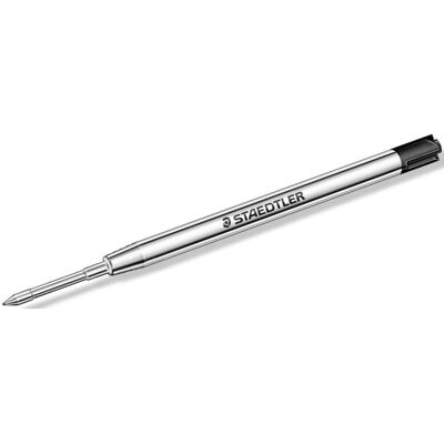Staedtler Ersatzpatronen + Tintenfass, 458 Kugelschreiber-Nachfüllmine, Einzelprodukt, schwarz, F (Schwarz, 0.50 mm, 1 Stk.) Staedtler Ersatzpatronen + Tintenfass, 458 Kugelschreiber-Nachfüllmine, Einzelprodukt, schwarz, F (Schwarz, 0.50 mm, 1 Stk.)