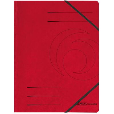 Herlitz, Mappe, 5 Eckspanner easy orga DIN A4 rot (A4, 5x) Herlitz, Mappe, 5 Eckspanner easy orga DIN A4 rot (A4, 5x)