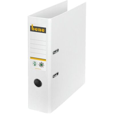Bene, Ordner, No.1 Ordner weiss stabile Pappe 8,0 cm DIN A4 (A4, 80 mm, 1 Stk.) Bene, Ordner, No.1 Ordner weiss stabile Pappe 8,0 cm DIN A4 (A4, 80 mm, 1 Stk.)