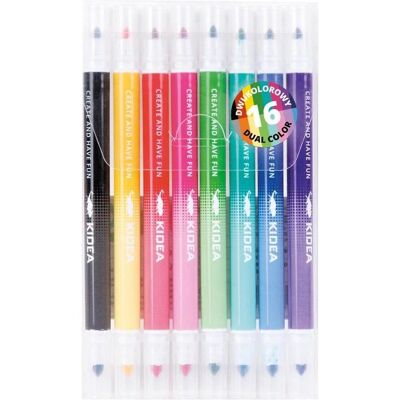 Derform, Marker, Zweifarbige Marker 16 Farben KIDEA (8x) Derform, Marker, Zweifarbige Marker 16 Farben KIDEA (8x)